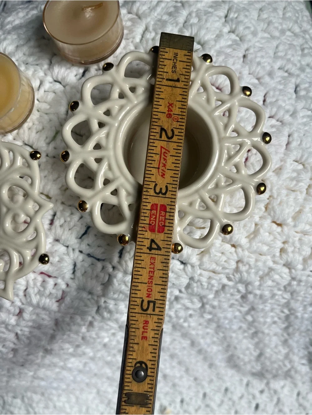 Lenox - Snow Lights- Shimmer and Sparkle- Decorative Tealight Holders